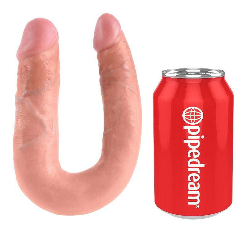 Gode Double Pénétration Réaliste 13,9 cm Naturel - King Cock