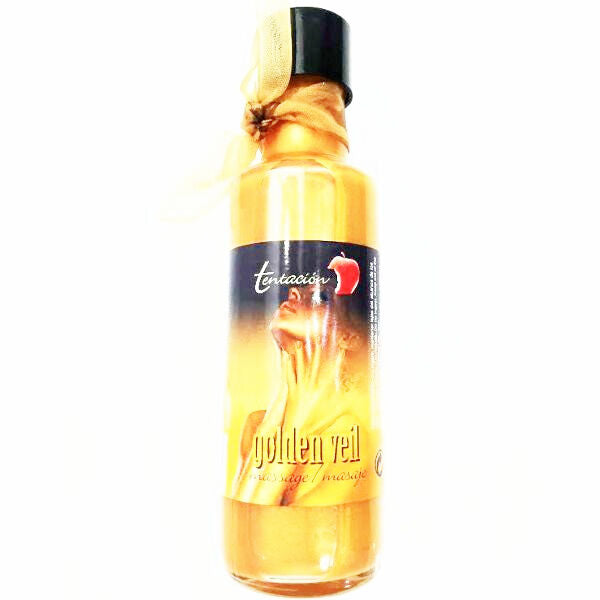 Huile de massage voile d'or 100 ml - Tentacion - TENTACION