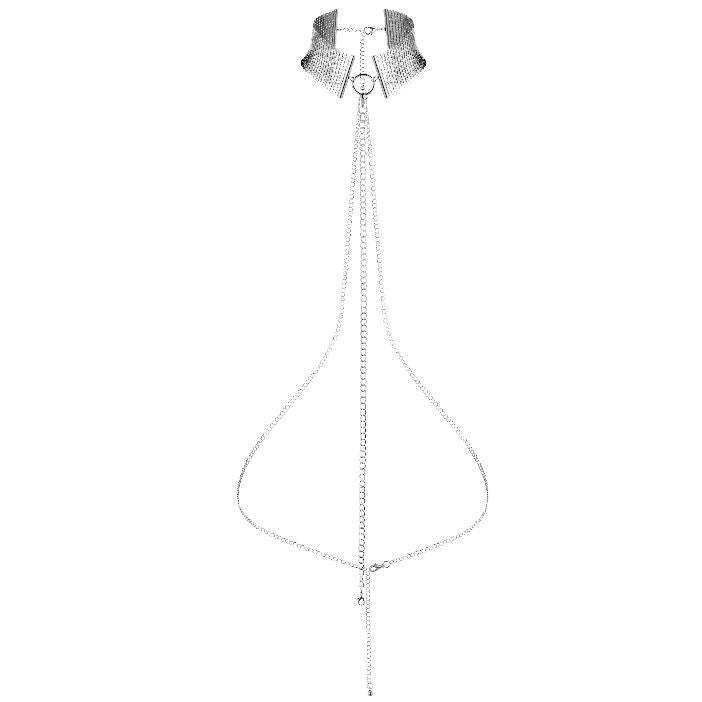 Bijoux Indiscrets - Collier Buste Désir Métallique - Argent
