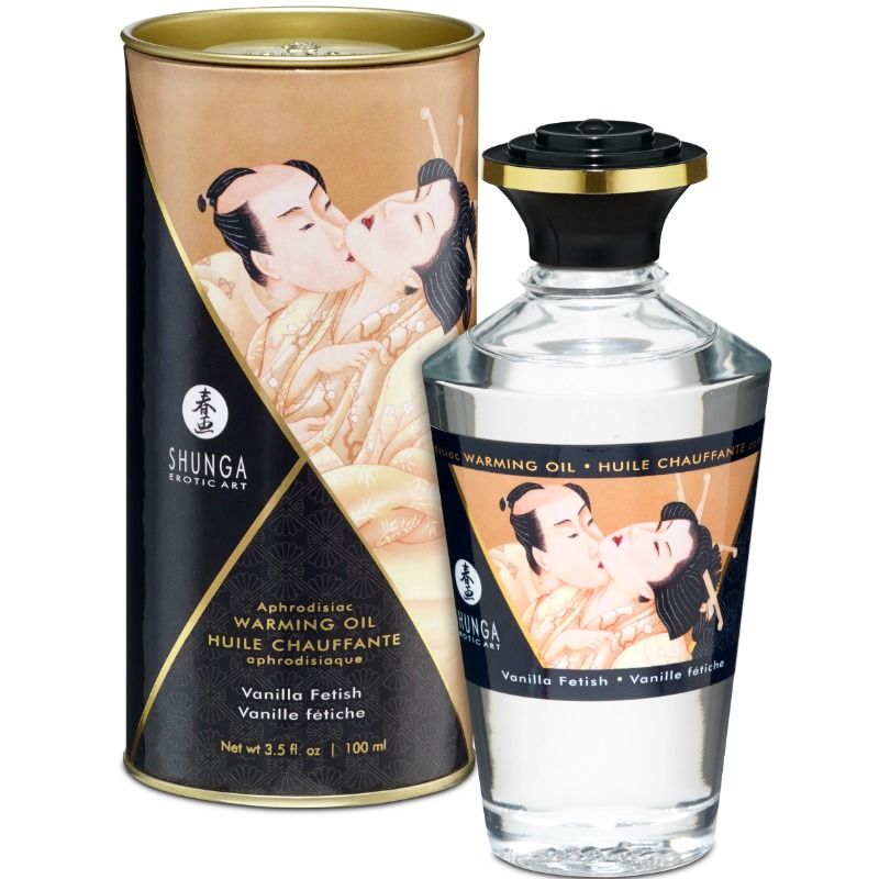 Shunga - Huile Chauffante Aphrodisiaque Vanille - 100 ml