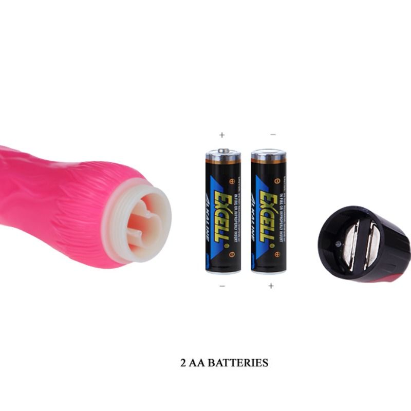 Baile - Vibromasseur Veiné Vibrant 24 cm - Rose