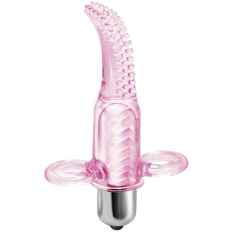 Baile – Double Doigt Vibrant pour Stimulation Précise - Rose