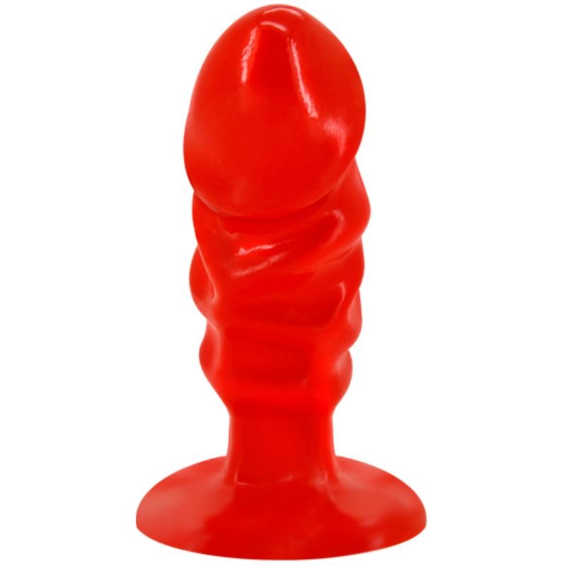 Baile - Plug Anal souple avec Ventouse - Rouge