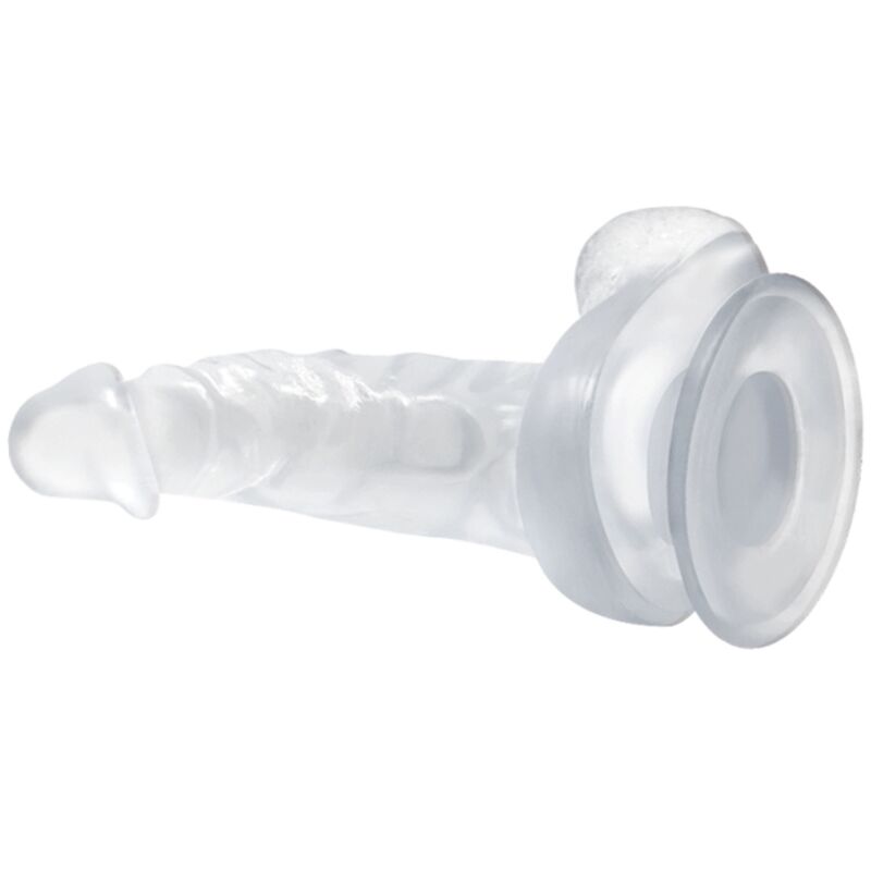 Baile - Gode avec Ventouse Réaliste Transparent - 16,7 cm