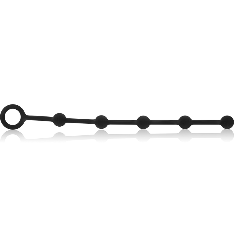 Chapelet anal en silicone 23 cm noir - Ohmama - OHMAMA ANAL