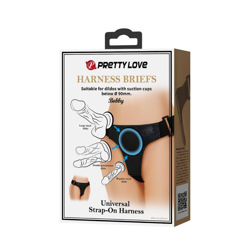 Pretty Love - Harnais Universel pour Gode Ventouse - Noir