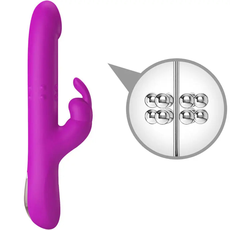 Pretty Love – Vibromasseur Rabbit Va et Vient 12 Modes de Vibration Violet