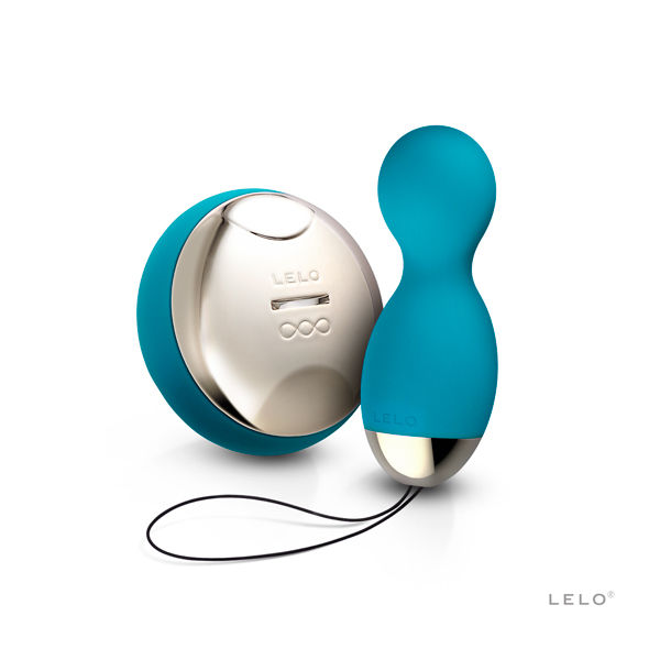LELO - Boule de Geisha Vibrante Télécommandée HULA Beads - Bleu