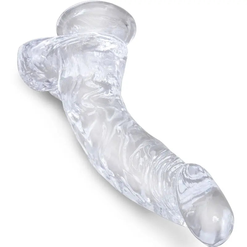 Gode Réaliste King Cock Clear Transparent Ventouse - Pipedream