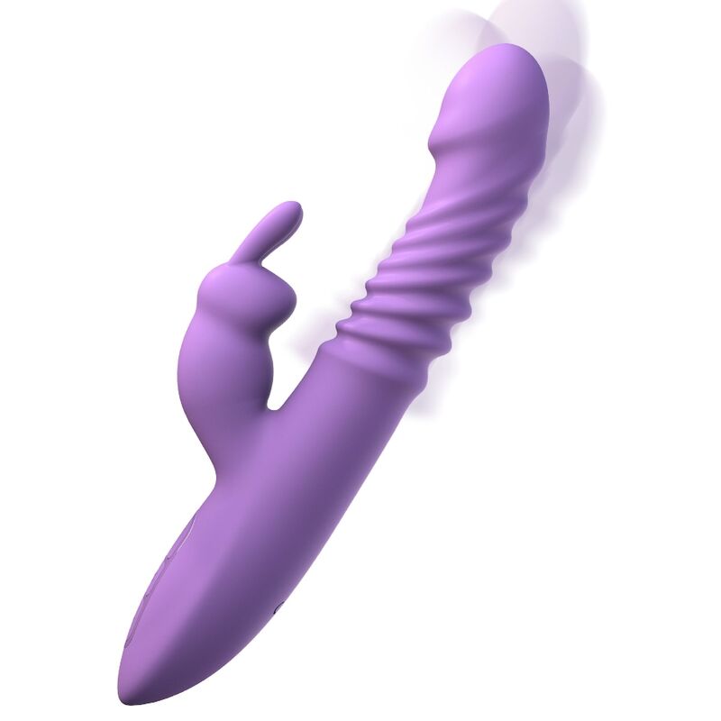 Stimulateur Lapin Clitoridien Chauffant avec Oscillation et Vibration Violet - Fantasy For Her