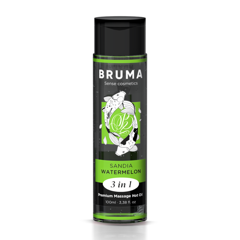 Huile Massage Chauffante Bruma Pastèque 3en1 100ml - Bruma