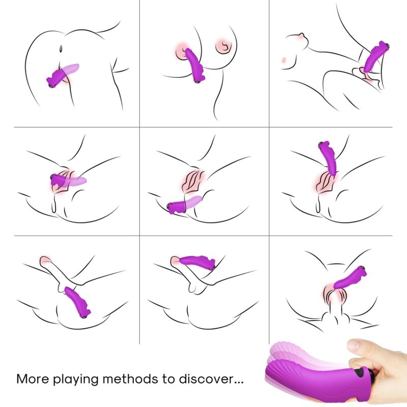 Vibrateur Doigt Aurora Violet - Armony