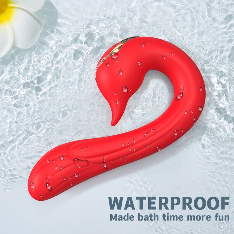 Vibrateur Delfin Multiposition et Effet Chaleur Rouge - Armony