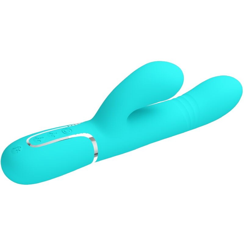 Pretty Love – Vibromasseur Rabbit 7 Modes de Vibration Vert Aqua