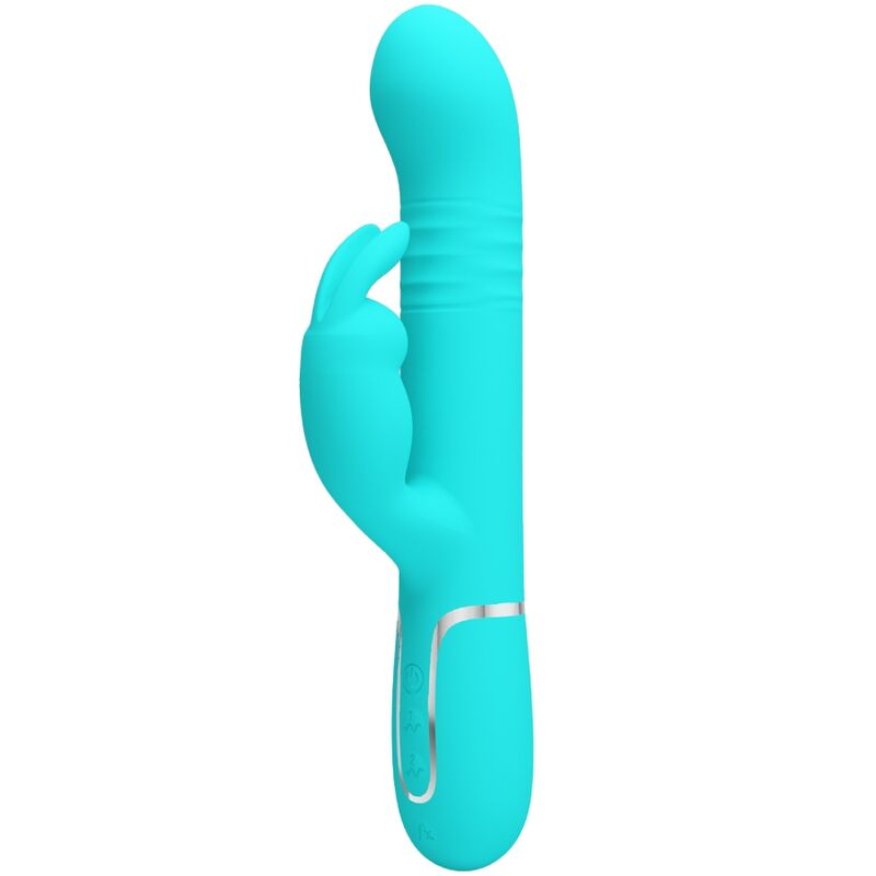 Pretty Love – Vibromasseur Rabbit Coale Multifonction 4 en 1 Bleu