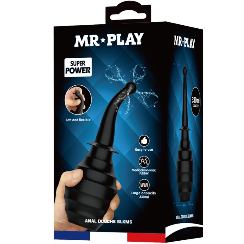 Mr Play Douche Anale BLKM6 Super Power Noir