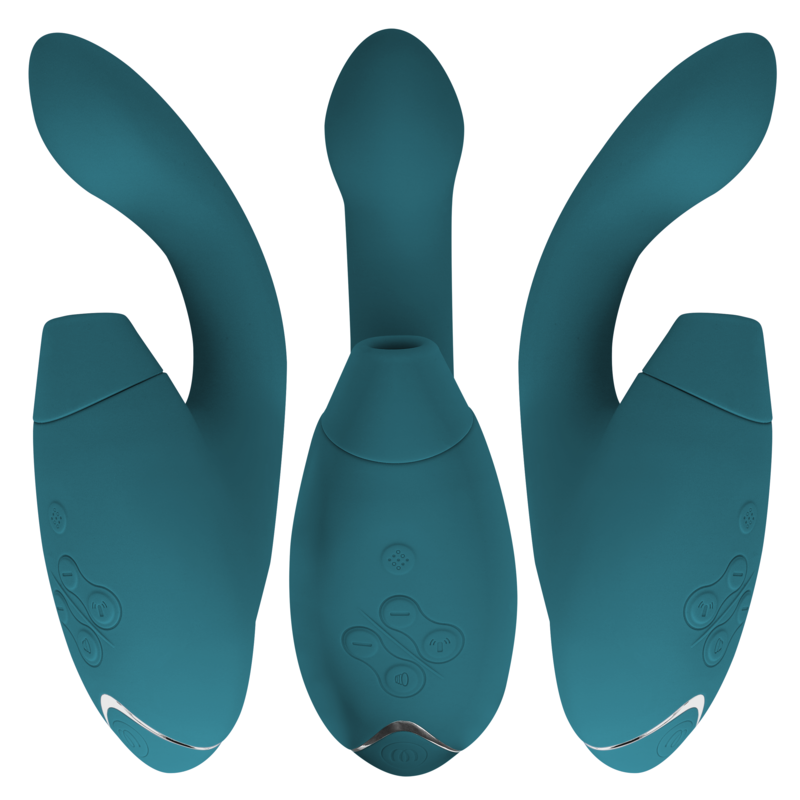 Womanizer - Duo 2 Double Stimulation du Clitoris | Bleu Pétrole