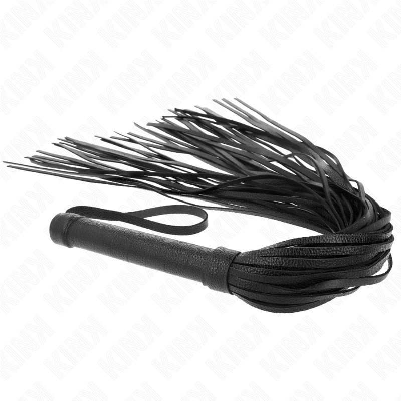 KINK - Fouet BDSM Noir en PVC - 70 cm