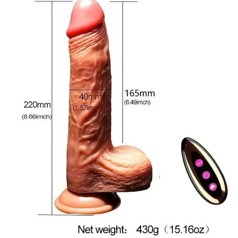 Armony - gode réaliste vibrant rechargeable