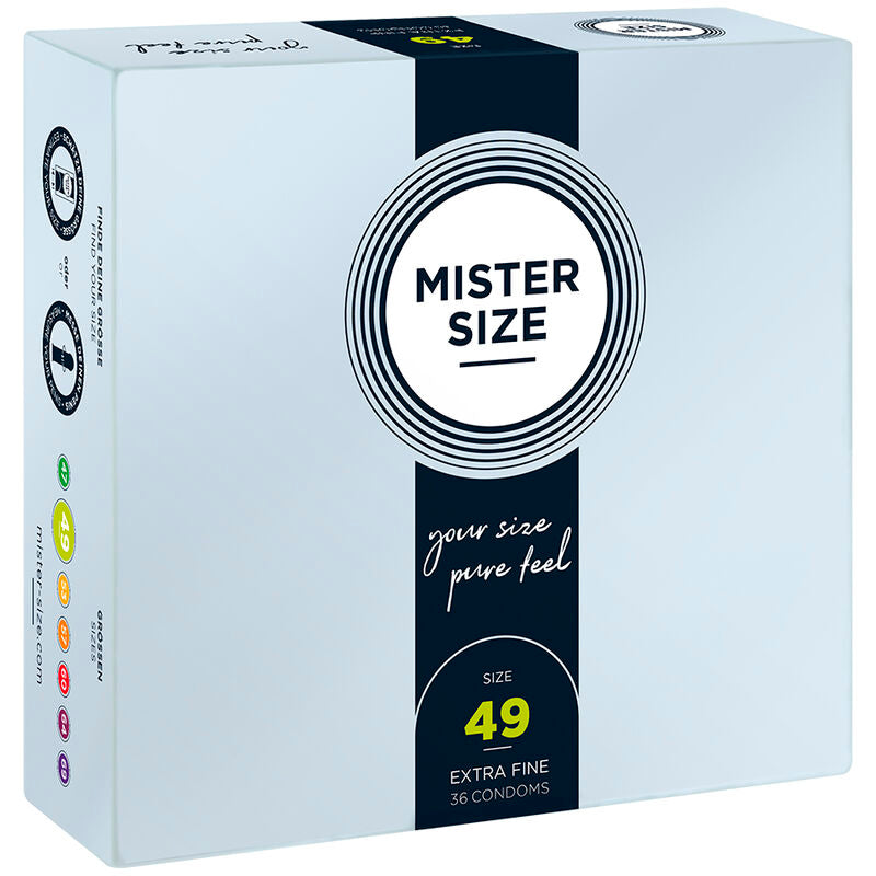 Préservatifs taille S 49 mm boîte de 36 - Mister Size - MISTER SIZE