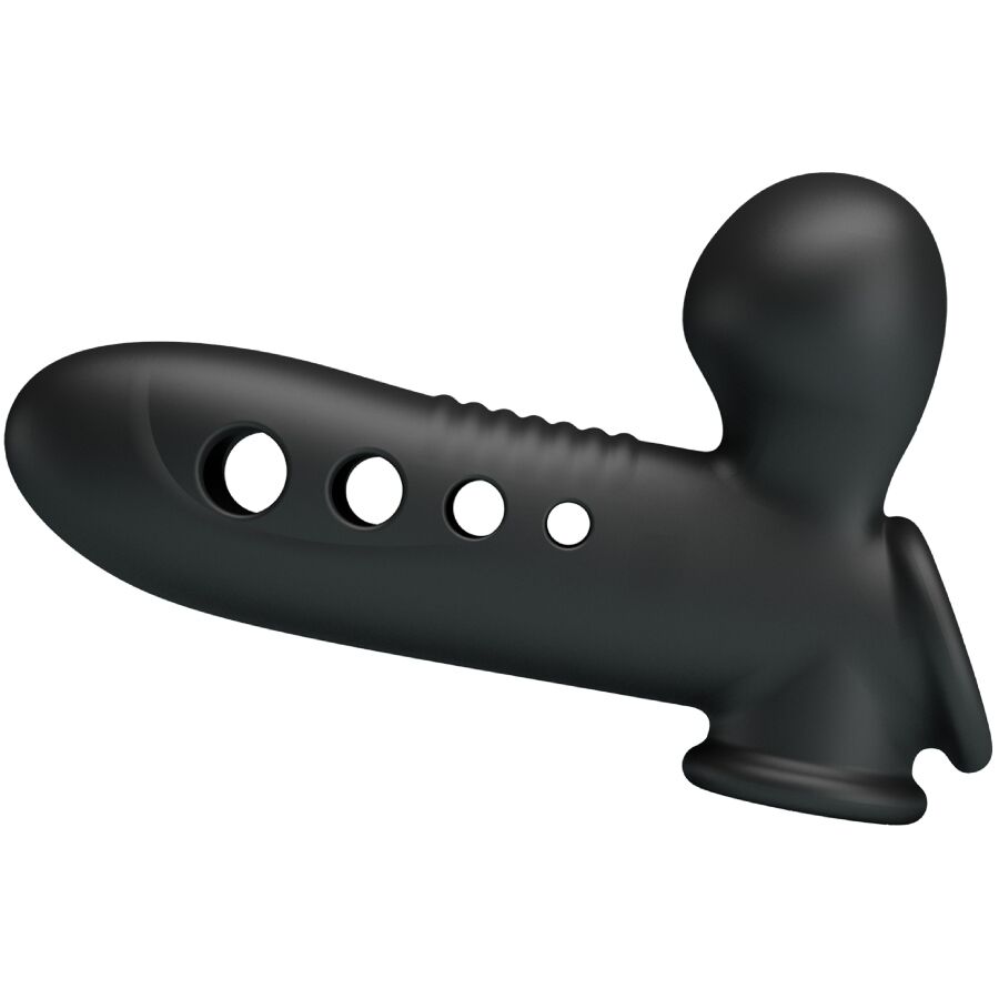 Gaine Pénis Gonflable Pretty Love Anneau Testiculaire Noir