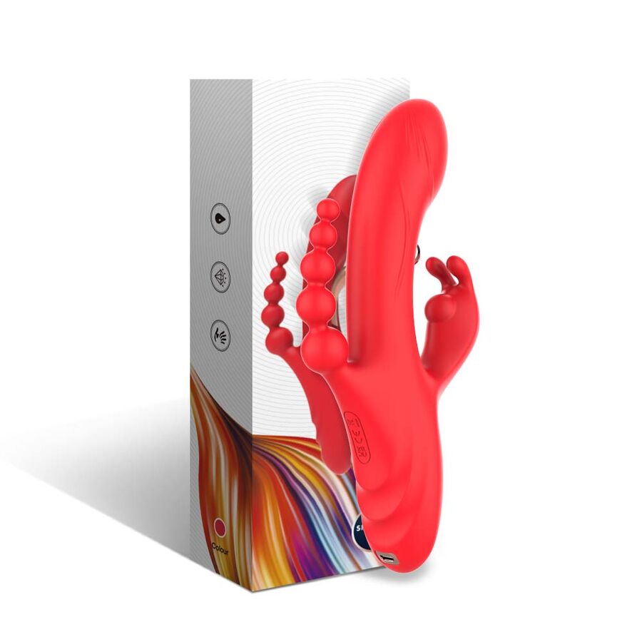 Vibromasseur Double Stimulation Armony Point G Rouge - Armony