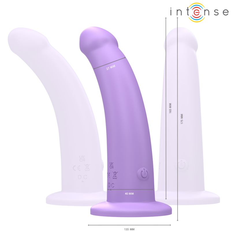 Vibrateur Eddie Violet 17,5cm Télécommandé - Intense
