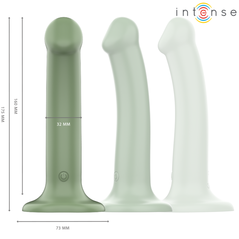 Vibromasseur Becca avec Ventouse Vert - Intense