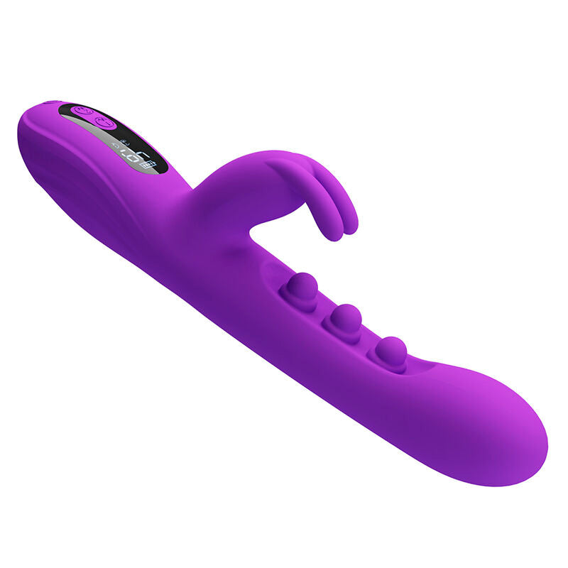 Vibromasseur Lapin Sabien Double Stimulation avec LED - Pretty Love