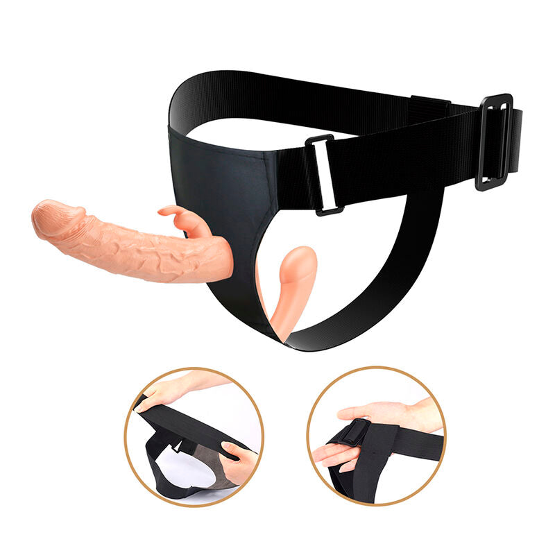 Harnais Strap-On Charlotte Double Pénétration Gode Creux - Baile