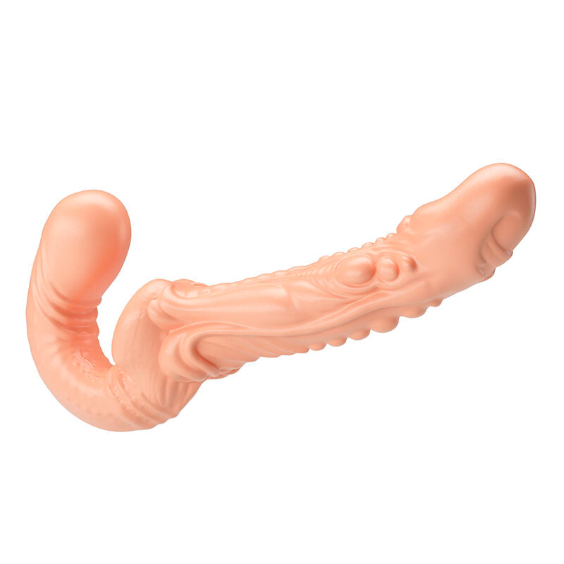 Gode-Ceinture Emma Strap-On Texturé Double Pénétration - Baile
