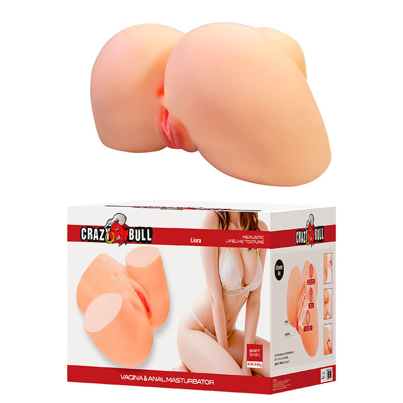 Masturbateur Vaginal et Anal Double XXL Liora - Crazy Bull