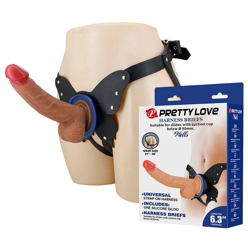 Kit Harnais Strap-On avec Godemichet à Ventouse - Pretty Love
