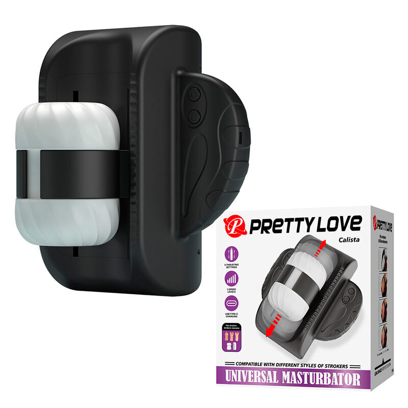 Masturbateur Automatique Universel Noir - Pretty Love