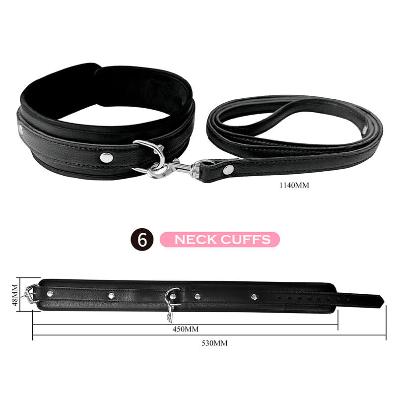 Kit BDSM 8 Pièces Complet Noir - Pretty Love
