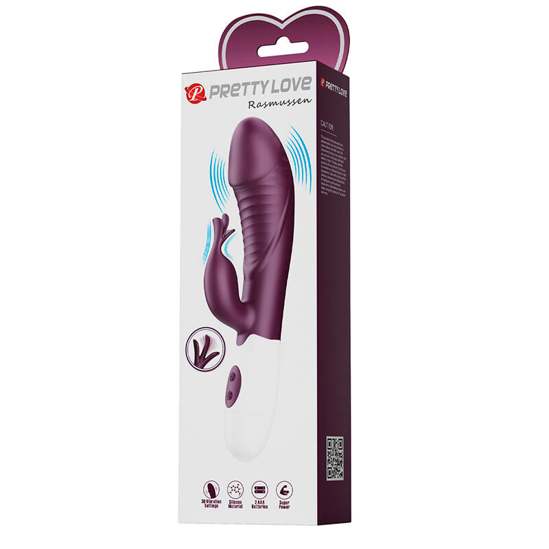 Vibromasseur Lapin Rogue Muse 30 Fonctions Violet - Pretty Love