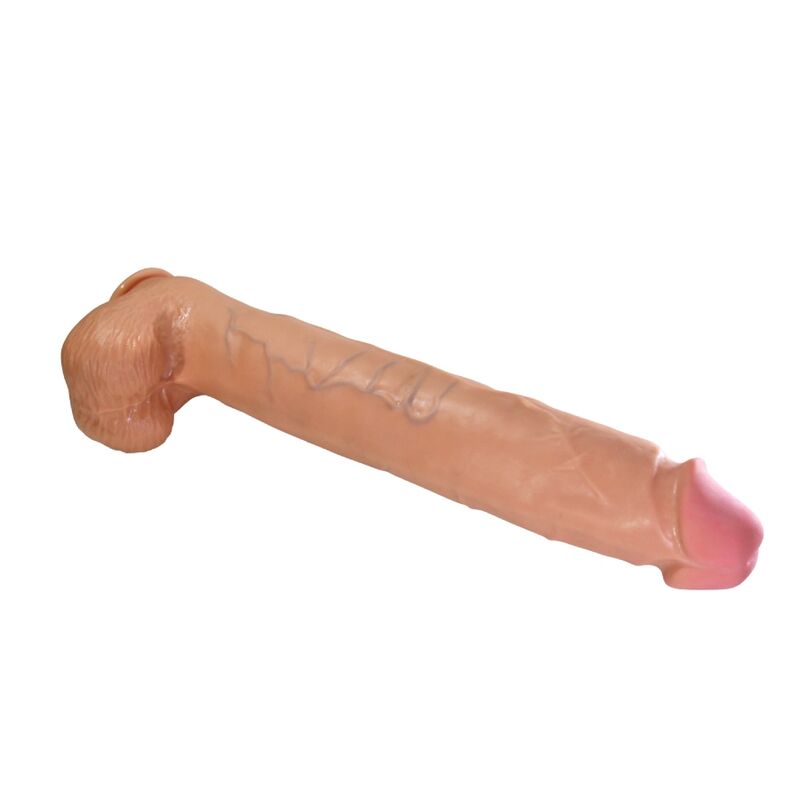 Gode Réaliste Flexible avec Ventouse 40 cm Marron - Pretty Love