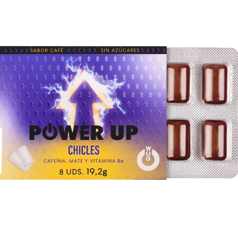 Chewing-Gum Énergisant Concentration et Endurance (8 unités) - Wug