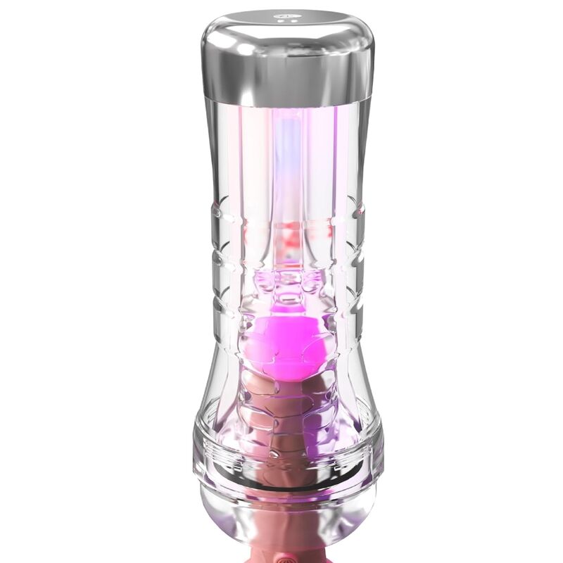 Masturbateur Transparent XXL LED Viewtube 27,3 cm - PDX Elite