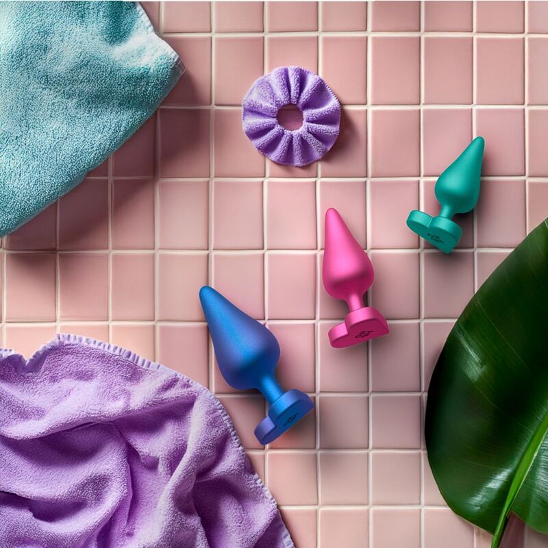 Kit Anal Luster Tailles S/M/L Base Cœur - ROMP
