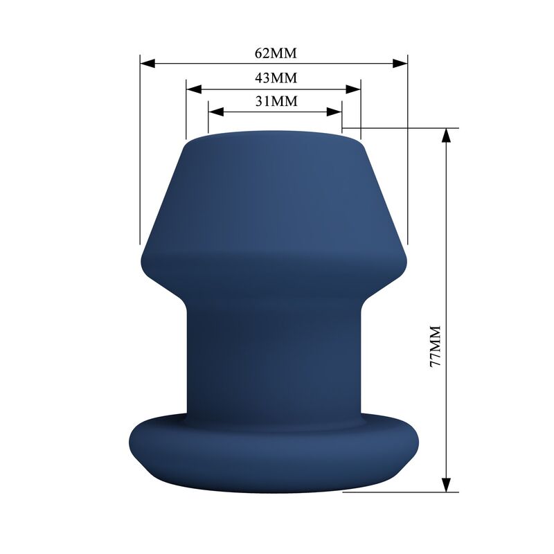 Plug Anal Creux Jack Bleu Taille S - MR PLAY