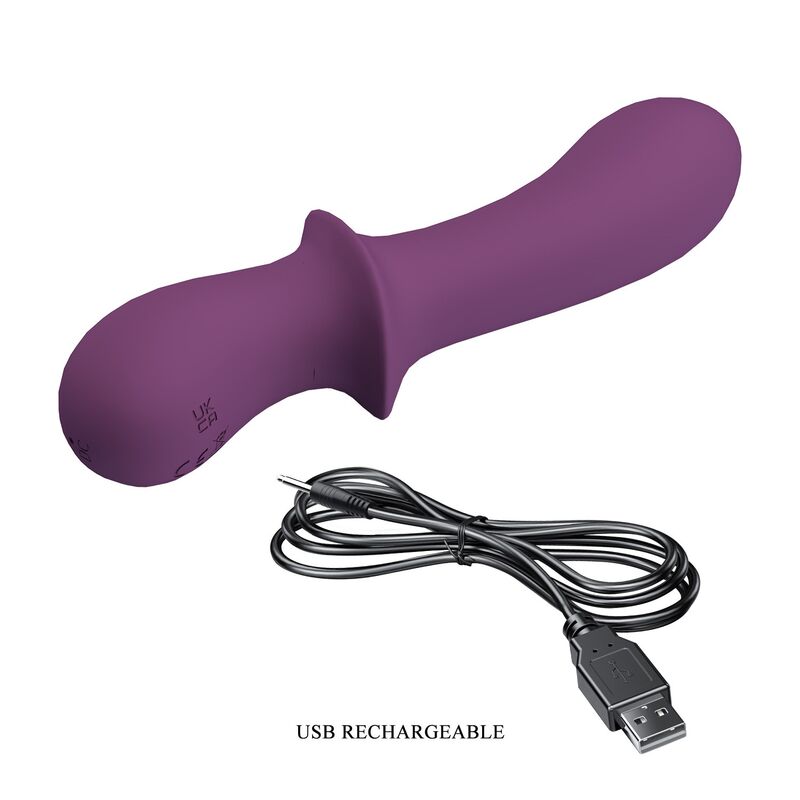 Vibromasseur Rechargeable Abigail 10 Fonctions Violet - Pretty Love
