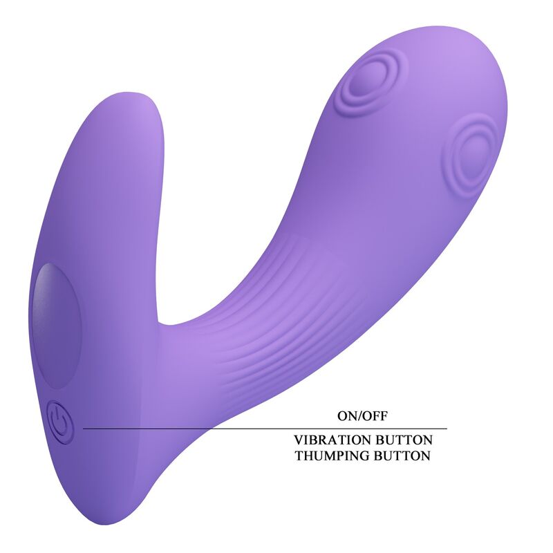Vibromasseur Double Stimulation Andromeda Violet - Pretty Love