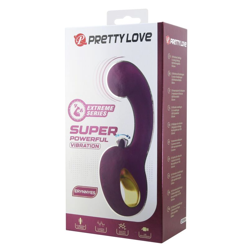 Vibromasseur Brynnlee Stimulateur Oral 10 Vibrations Violet - Pretty Love