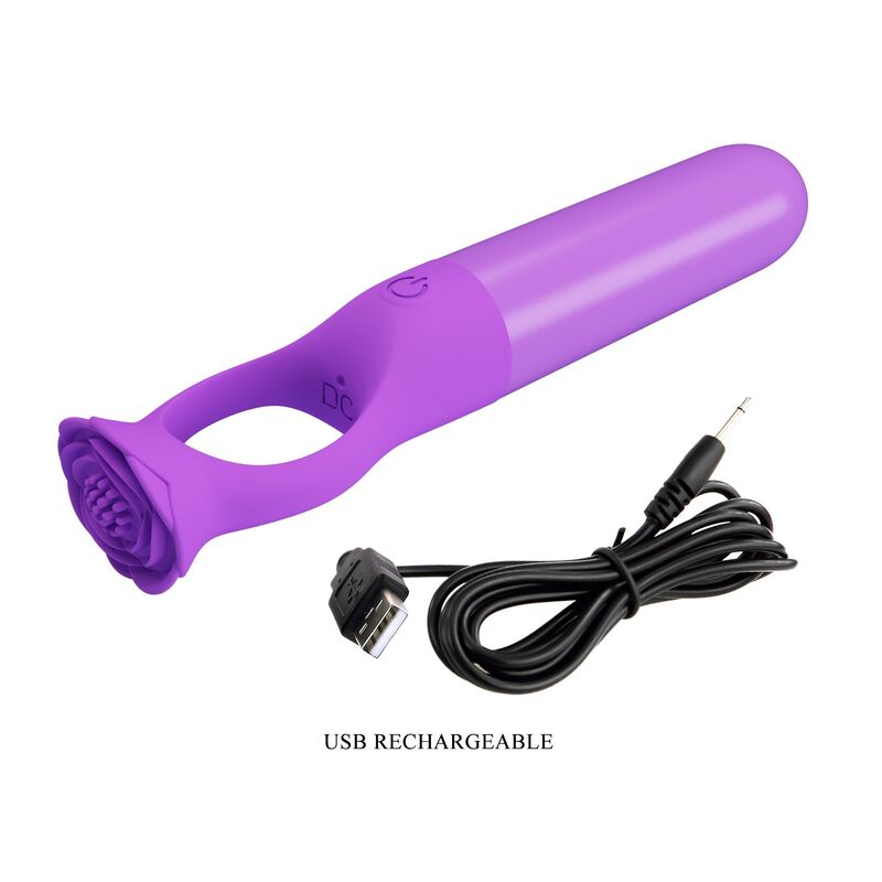 Mini-Vibrateur Masseur Rechargeable Giana Violet - Pretty Love