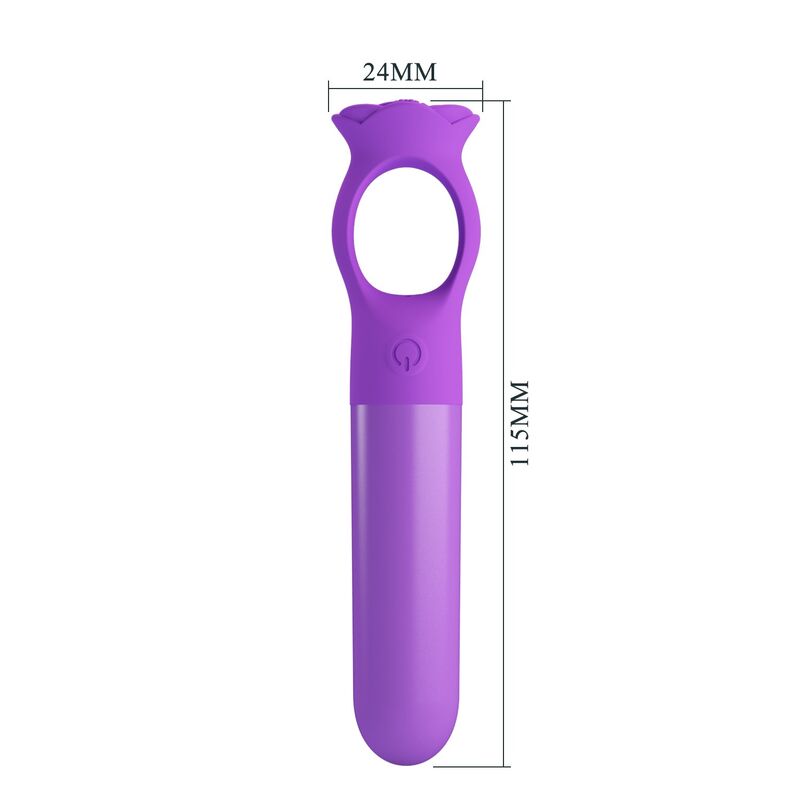 Mini-Vibrateur Masseur Rechargeable Giana Violet - Pretty Love