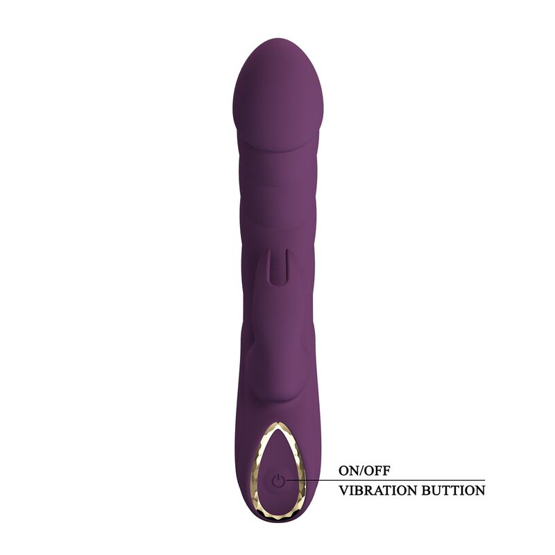 Vibromasseur Lapin Harper 10 Fonctions Violet - Pretty Love
