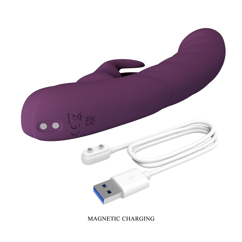 Vibromasseur Lapin Harper 10 Fonctions Violet - Pretty Love
