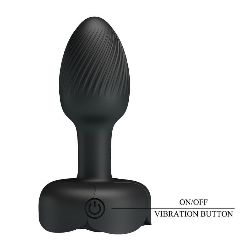 Plug Anal Vibrant 10 Modes Rechargeable Noir - Pretty Love