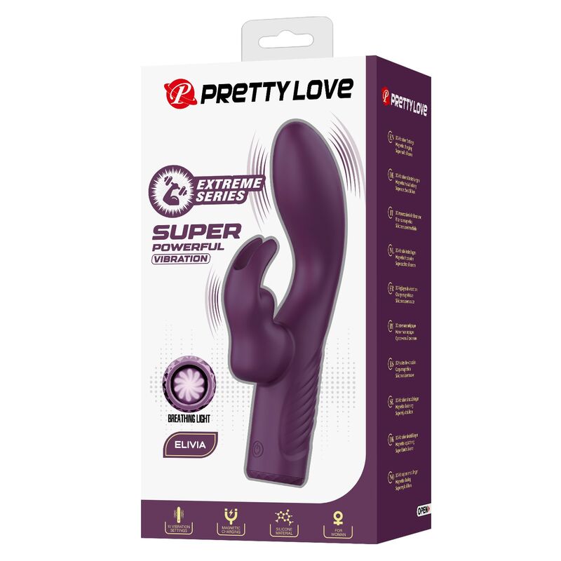 Vibromasseur Lapin Olivia 10 Fonctions Rechargeable - Pretty Love
